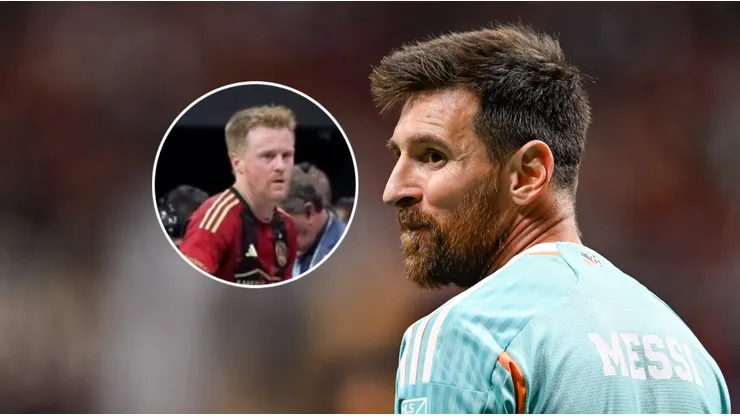 Dax McCarty y Lionel Messi.