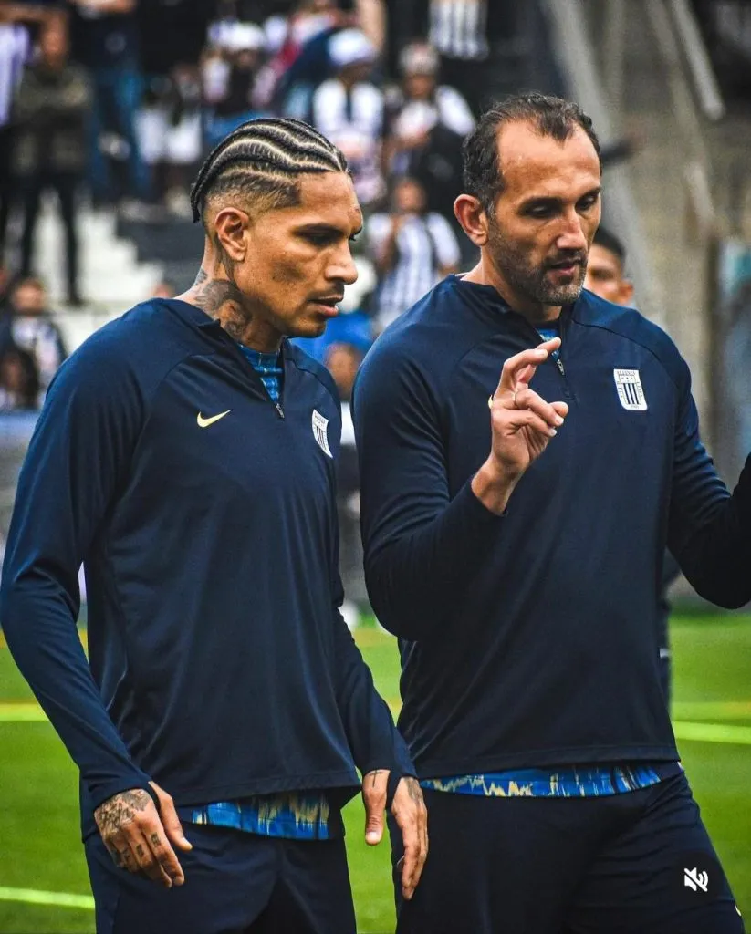 Paolo Guerrero y Hernán Barcos en Alianza Lima. (Foto: Tabatha Belén – @tabathabelen09).