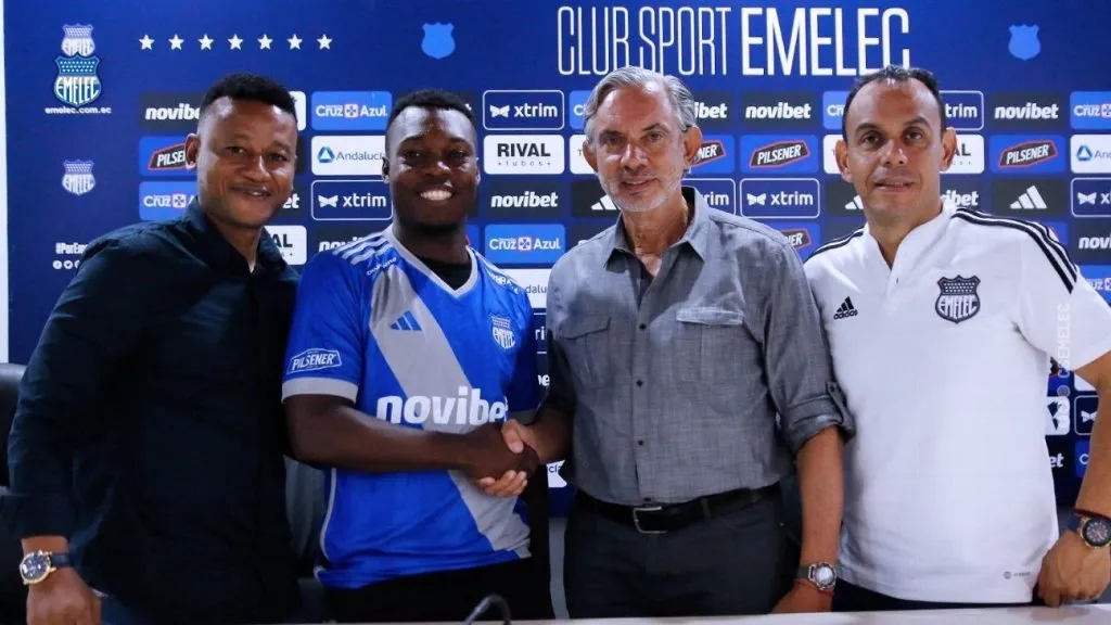 Solís llegó a Emelec a comienzos de 2024. (Foto: @CSEmelec)