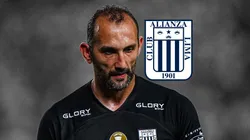 Hernán Barcos jugando para Alianza Lima.