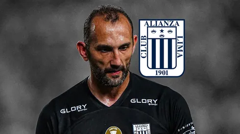 Hernán Barcos jugando para Alianza Lima.