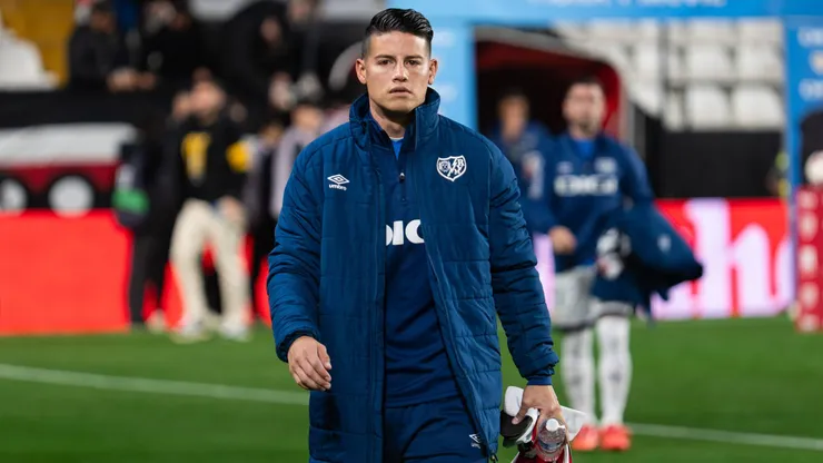 James Rodríguez solo jugó 136 minutos en el Rayo Vallecano sobre 16 partidos.