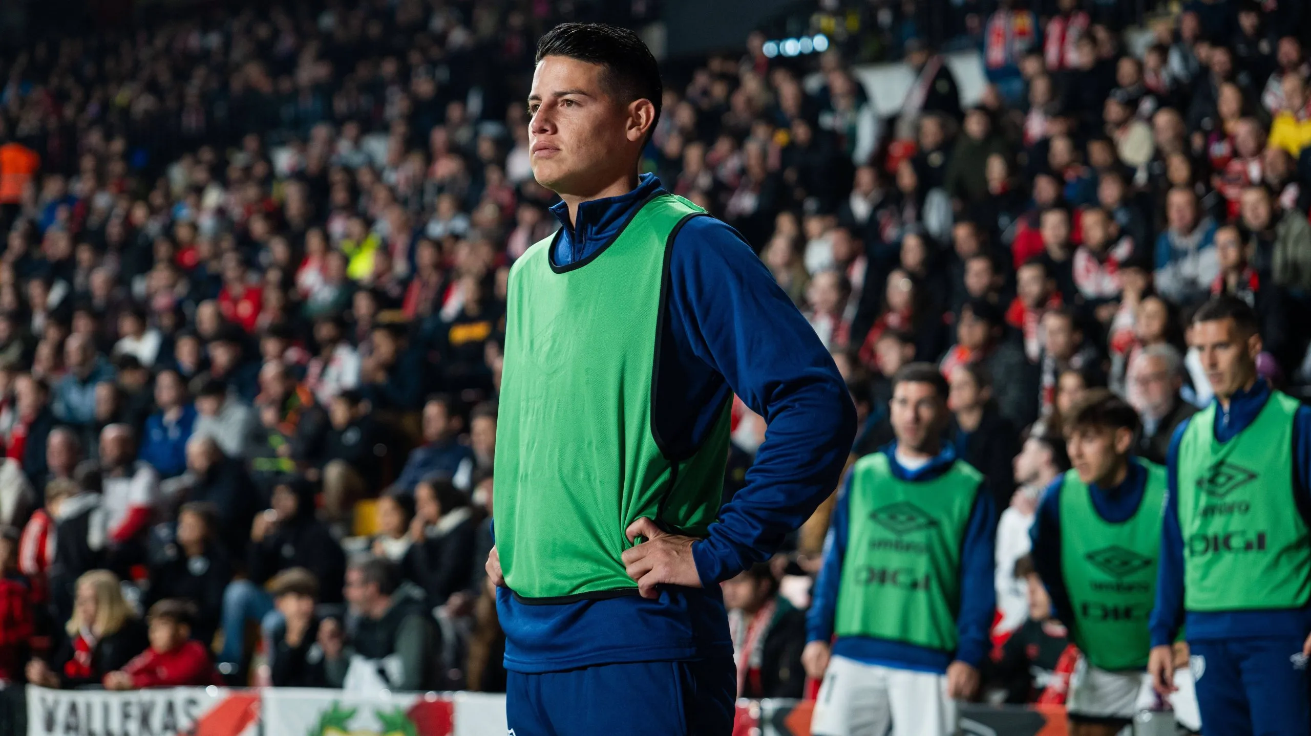 James Rodríguez apenas acumula 136 minutos en el Rayo Vallecano.