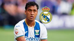 Renato Tapia jugando para Leganés.