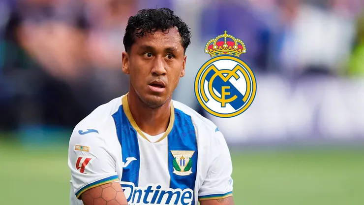 Renato Tapia jugando para Leganés.