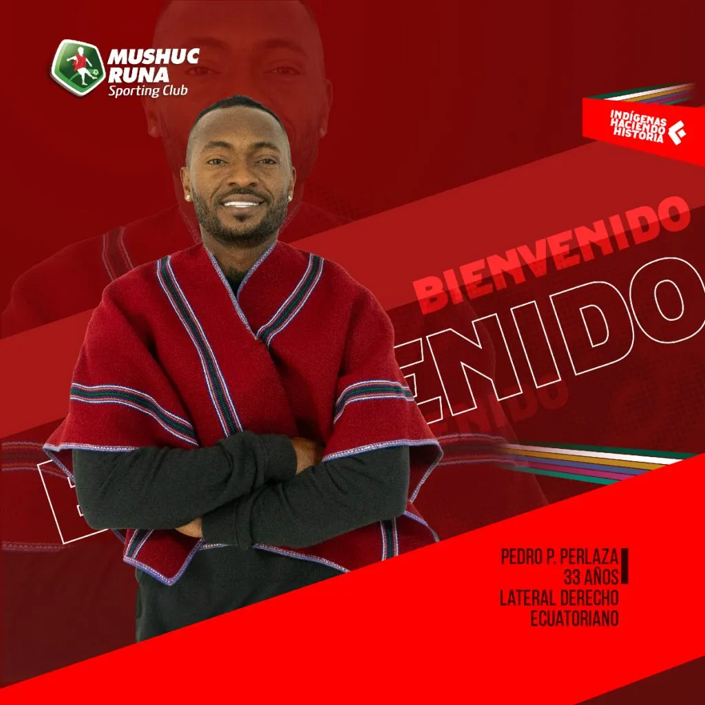 Mushuc Runa contrató a Pedro Pablo Perlaza para 2025. (Foto: @ClubMushucRuna1)
