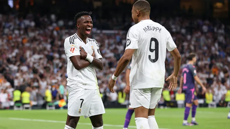 Vinícius Júnior y Kylian Mbappé anotaron 28 de los 58 goles que anotó el Real Madrid en lo que va de la temporada 2024/2025.
