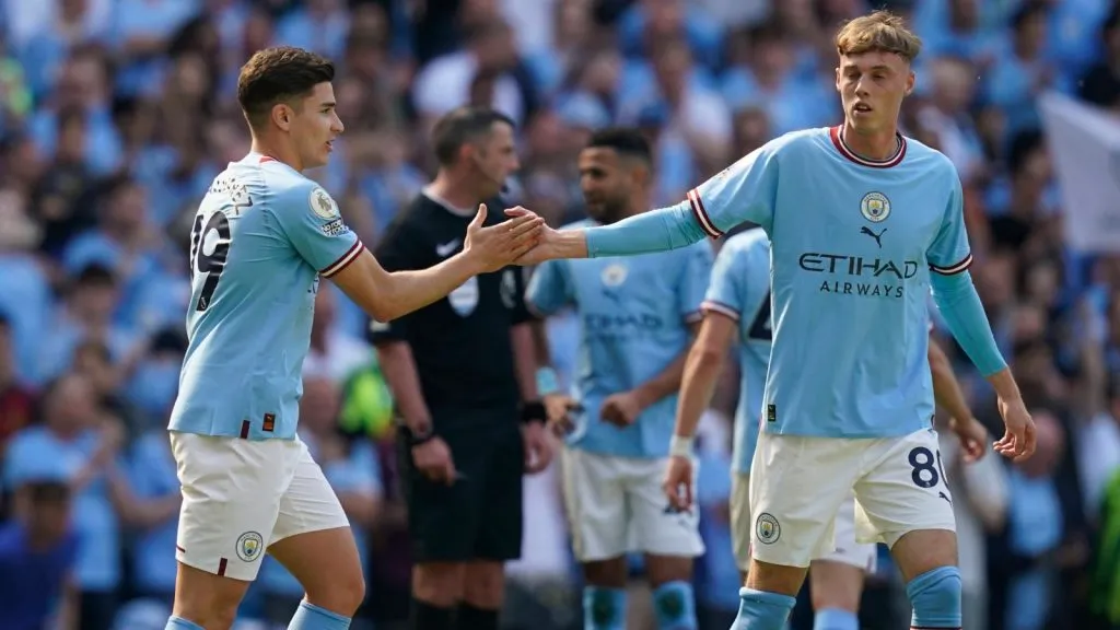 Palmer y Julián Álvarez, segundas espadas del triplete de Guardiola en Manchester City: IMAGO