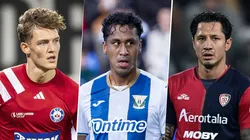 Oliver Sonne, Renato Tapia y Gianluca Lapadula, jugarán en el extranjero en 2025. (Imago)