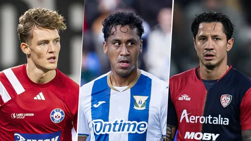 Oliver Sonne, Renato Tapia y Gianluca Lapadula, jugarán en el extranjero en 2025. (Imago)