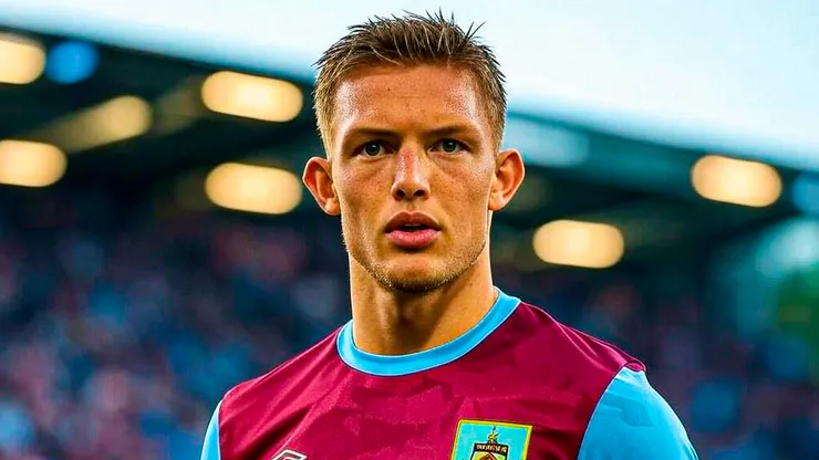Oliver Sonne en el Burnley.