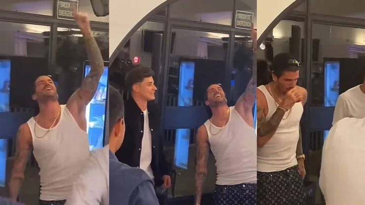 De Paul, en medio de una polémica festejada por hinchas del Atlético Madrid.