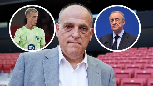 Javier Tebas cuestionó la postura del Real Madrid ante el caso del Barcelona con Dani Olmo y Pau Víctor.