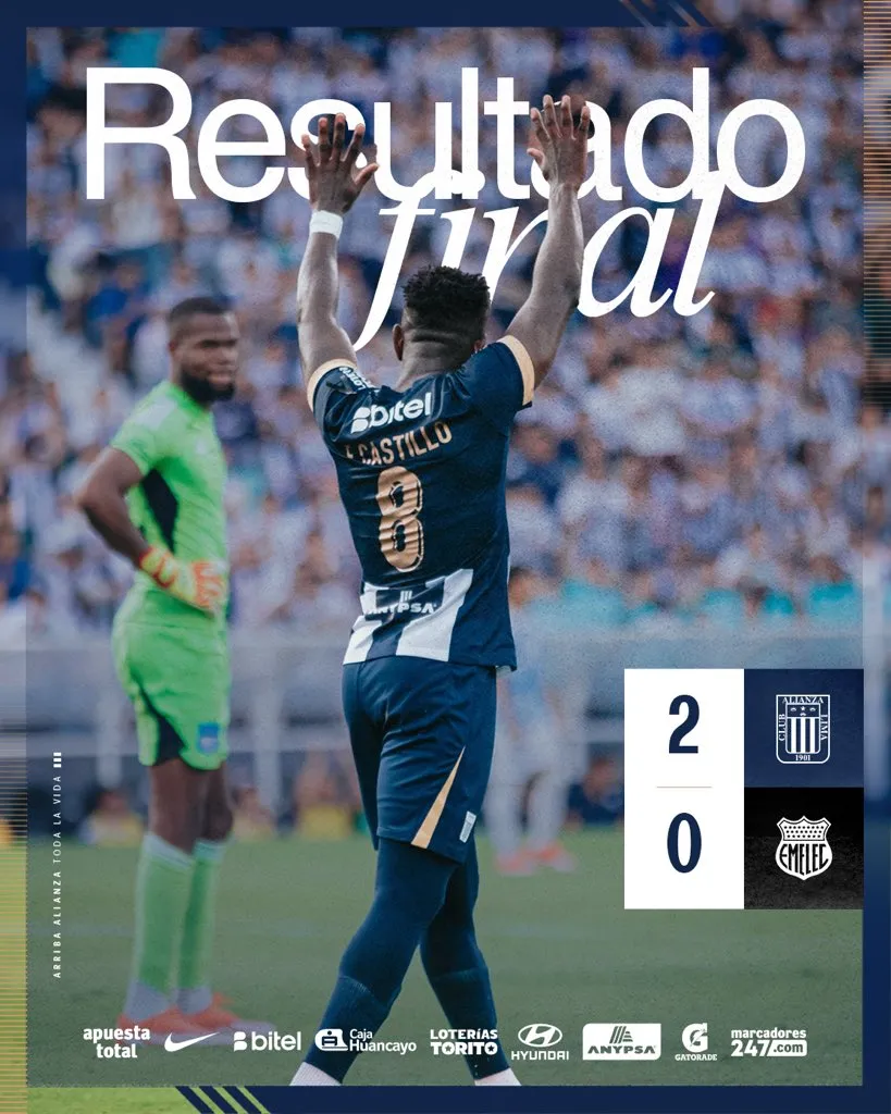 Alianza Lima venció a Emelec. (Foto: Alianza Lima).