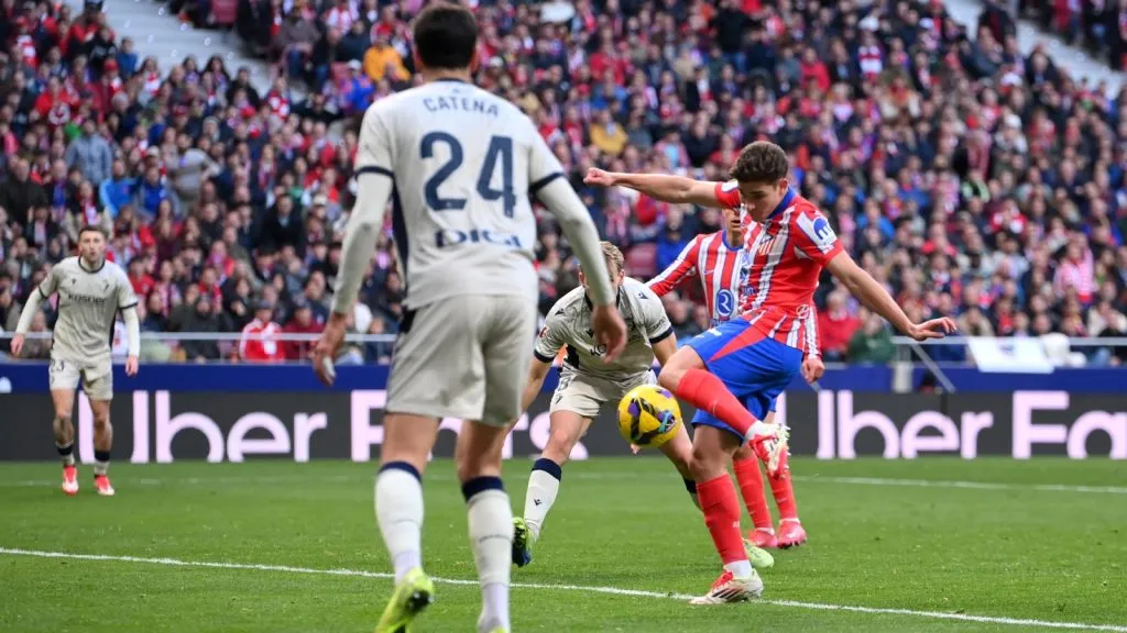 El zurdazo de Julián Álvarez le dio el triunfo al Atlético Madrid vs. Osasuna: GETTY