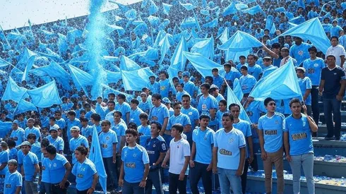 Sporting Cristal celebrará la tradicional Tarde Celeste. ( Imagen generada por Grok IA)