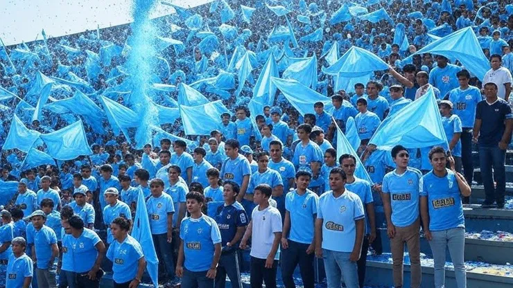 Sporting Cristal celebrará la tradicional Tarde Celeste. ( Imagen generada por Grok IA)