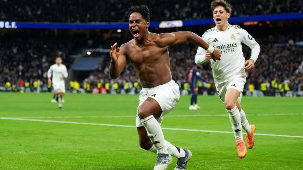 Endrick llegó a cuarto gol con la camiseta del Real Madrid: GETTY