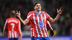 Julián Álvarez, vital para que la delantera del Atlético Madrid sea única en Europa.