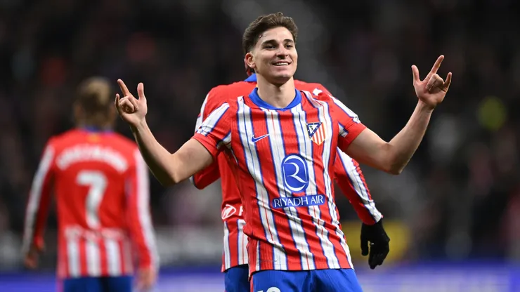 Julián Álvarez, vital para que la delantera del Atlético Madrid sea única en Europa.
