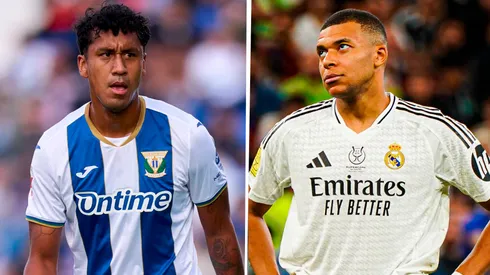 Renato Tapia y Kylian Mbappé.