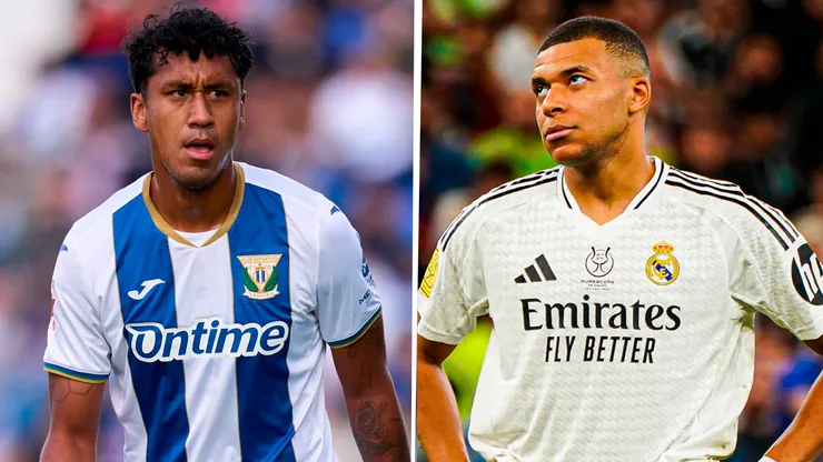 Renato Tapia y Kylian Mbappé.