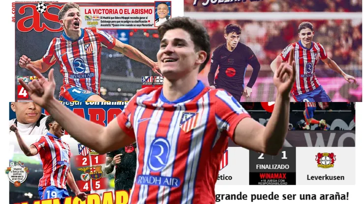 La prensa de España, de rodillas ante el presente de Julián Álvarez.
