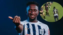Eryc Castillo tuvo un impase en el amistoso de Alianza Lima.