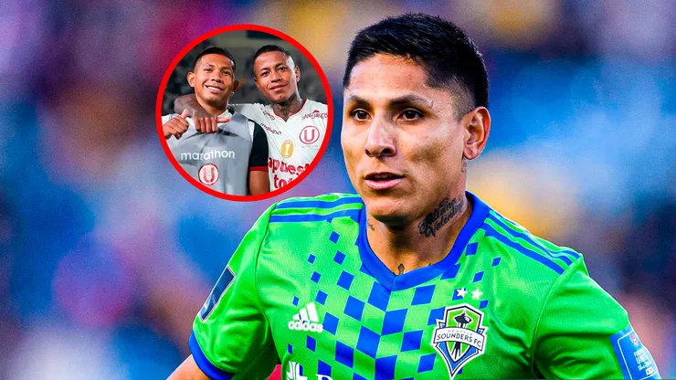 Raúl Ruidíaz, Andy Polo y Edison Flores.
