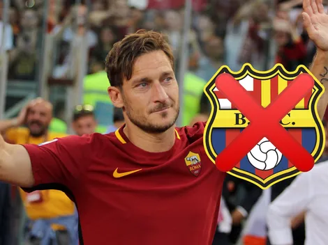 Francesco Totti rechaza a Barcelona SC y no viene a la Noche Amarilla