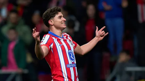 Julián Álvarez festeja por los registros de Atlético Madrid en Austria.