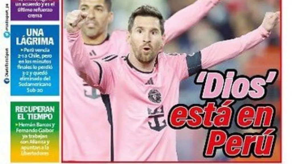 Los medios, revolucionados con el arribo de Messi a Lima: TW