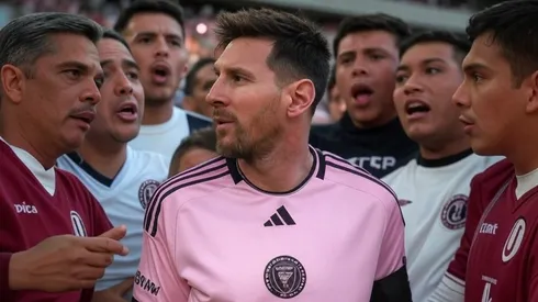 Barra de Universitario destruyó homenaje para Lionel Messi