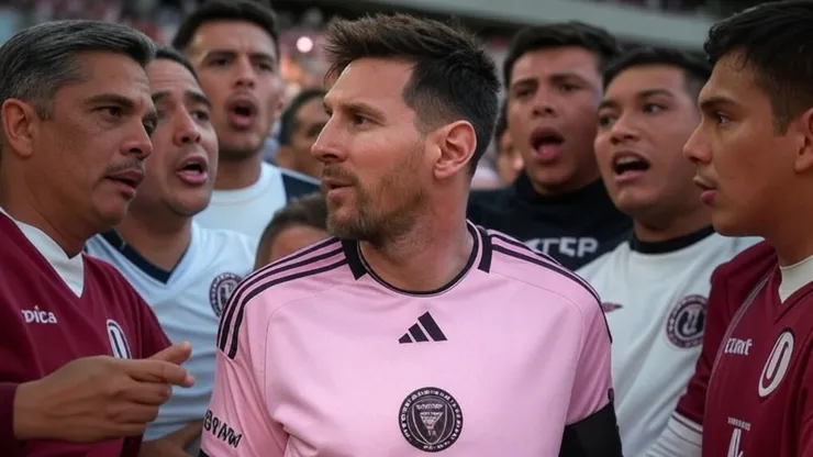 Barra de Universitario destruyó homenaje para Lionel Messi