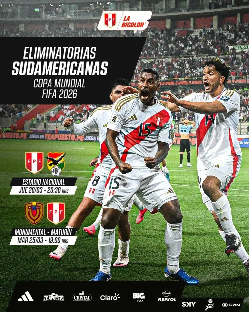 Selección Peruana confirmó partidos. (Foto: FPF).