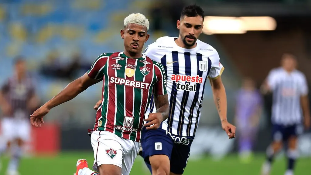 Juan Pablo Freytes enfrentando con Alianza Lima al que ahora es su nuevo equipo, Fluminense. (Getty Images)