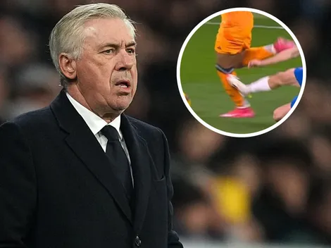 Ancelotti sobre la infracción de Carlos Romero a Kylian Mbappé: ''Es inexplicable que no haya sido roja''