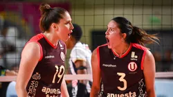Universitario venció a Alianza Lima en el clásico del vóley femenino de Perú. (X @VoleyU1924)
