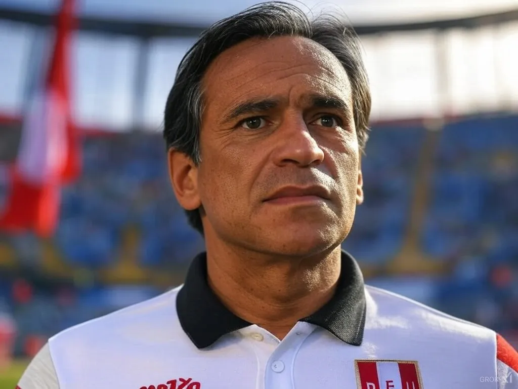 Así se vería Fabián Bustos en la Selección Peruana. (Foto: Imagen generada por Grok IA).