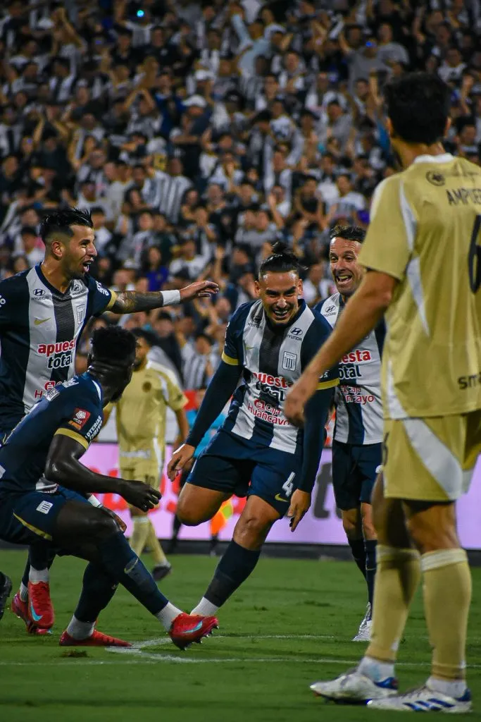 Erick Noriega celebrando su tanto. (Foto: Melanie Esther Palomino Aguilar).