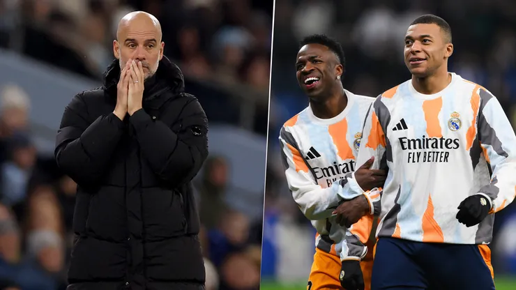 Pep Guardiola dijo que es imposible controlar a Vinícius y Mbappé en 90 o 180 minutos.