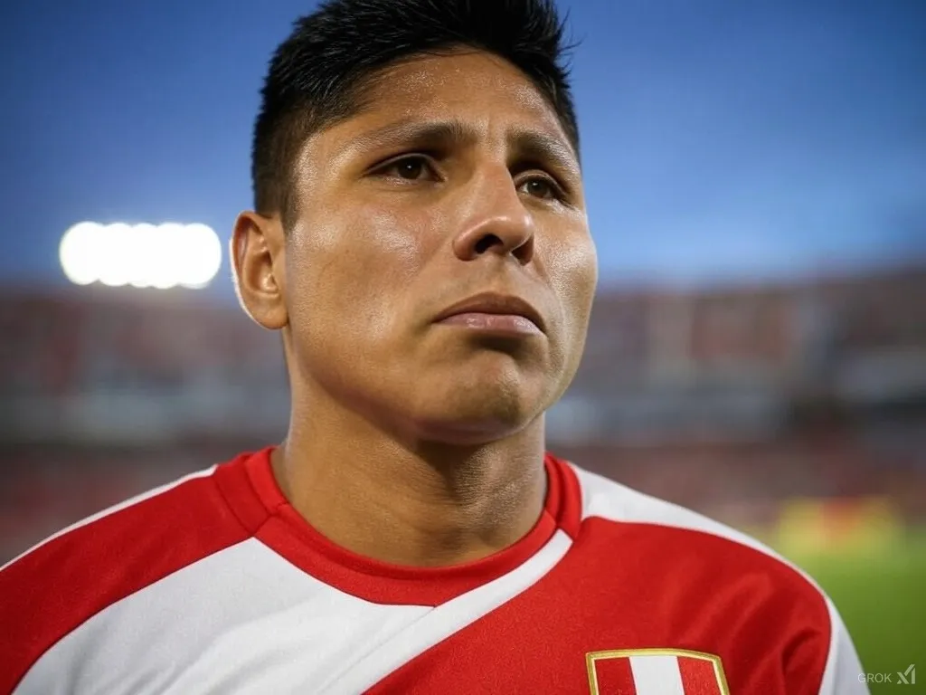 Raúl Ruidíaz si la pasara mal en Perú. (Foto: Imagen generada por Grok IA).