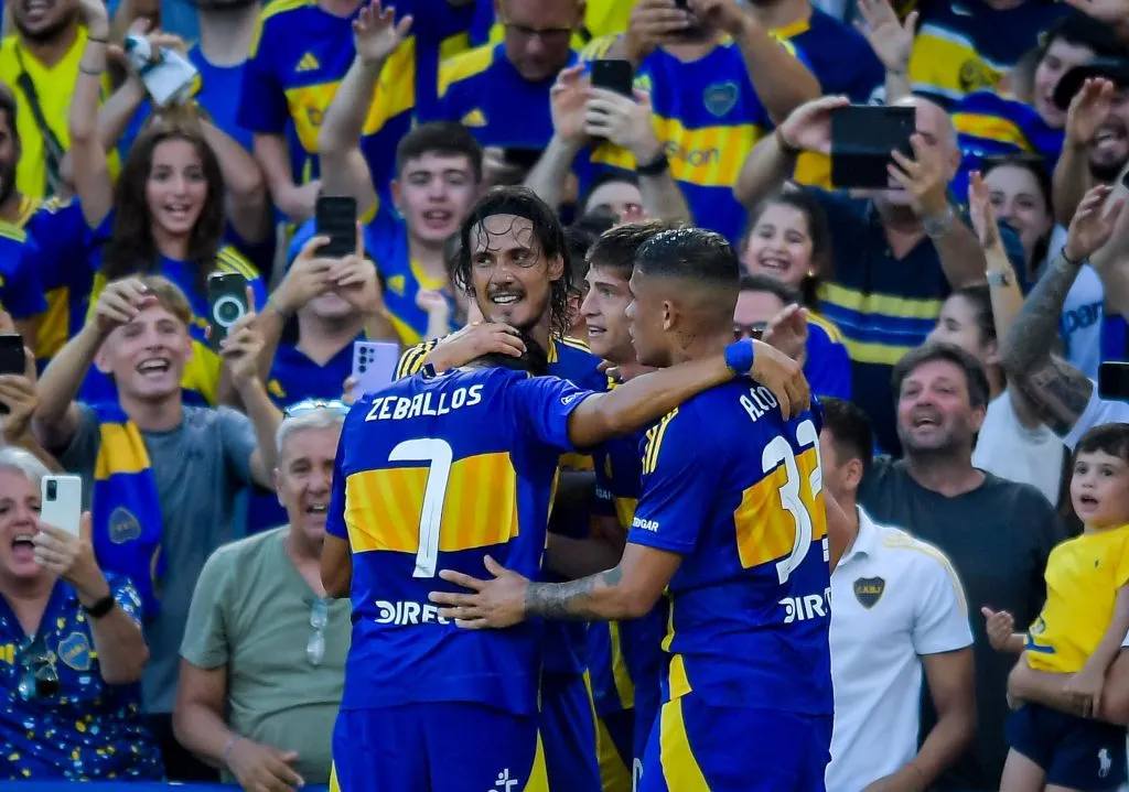 Edinson Cavani feliz en Boca Juniors. (Photo by Marcelo Endelli/Getty Images)