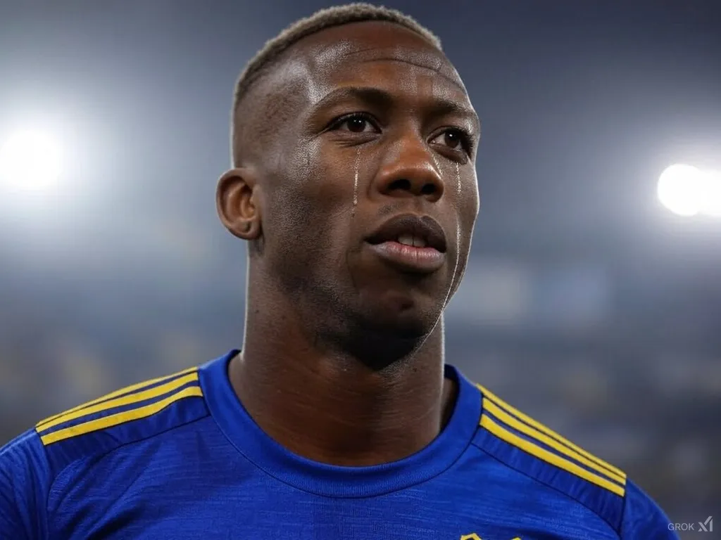 Así se vería Luis Advíncula sufriendo. (Foto: Imagen generada por Grok IA).