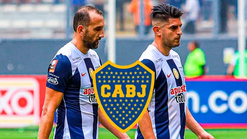 Hernán Barcos y Carlos Zambrano en Alianza Lima.