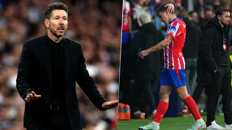 Diego Simeone dejó ver su enojo con Pablo Barrios por su expulsión ante Real Celta de Vigo.