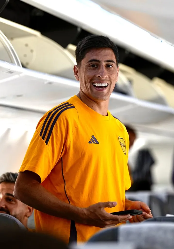 Boca Juniors en el avión a Perú. (Foto: Boca Juniors).