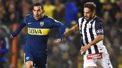 Alianza Lima y Boca, enfrentándose en la Copa Libertadores 2018.