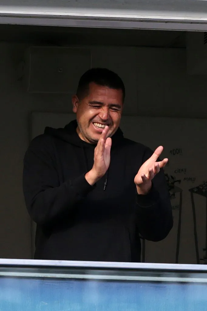 Juan Román Riquelme en la Bombonera. (Photo by Daniel Jayo/Getty Images)