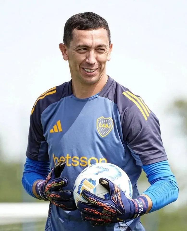 Agustín Marchesín en los entrenamientos de Boca Juniors. (Foto: Boca).